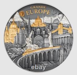 2026 Hidden Treasure Grande Europe 3oz. 999 Silver coin Cook Islands Mintage 500