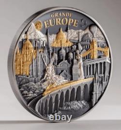 2026 Hidden Treasure Grande Europe 3oz. 999 Silver coin Cook Islands Mintage 500