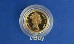 $25.00 Cook Islands 1990 ENDANGERED WILDLIFE GOAT 1.24g Pure Gold. 999 RARE