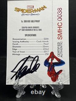 3 COINS! 2017 Cook Islands Gold G$200, S$25 5oz, S$5 Spider-Man Homecoming PF70