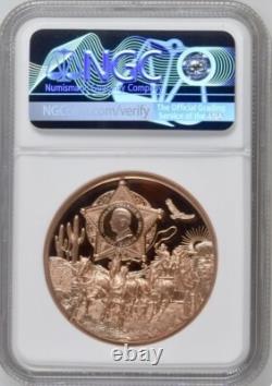 3 Wild West 2024 Coins Cook Islands 1oz, 3oz Silver & 50g Copper FR NGC PF70 UC