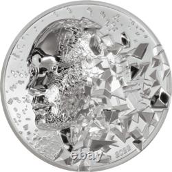 3 oz Silver Burst Coin 2022 PF70 Cook Islands Collectible