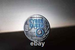 3 oz Silver Cyber Queen Coin 2023 Cook Islands