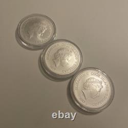 3 oz total (3) 2017 Cook Islands $5 1 oz. 9999 Silver Upper Deck Hockey