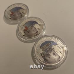3 oz total (3) 2017 Cook Islands $5 1 oz. 9999 Silver Upper Deck Hockey
