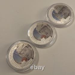 3 oz total (3) 2017 Cook Islands $5 1 oz. 9999 Silver Upper Deck Hockey