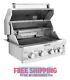 4-Burner Built-in Propane Gas Island Cooking Grilling Stainless Steel Rotisserie