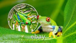 5$ 2018 Cook Islands Magnificent Life Laubfrosch-Tree Frog