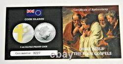 $5 Cook Islands 2016 1 Oz Silver. 999 Proof With COA RARE Ltd Edit #0227 of 825
