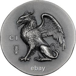 5 Dollar Cook Islands 2024 Numismatic Icons Gryphon 1oz Silver. 9999