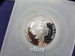 5 oz. Cook Islands 2016 Year of the Monkey with Mother of Pearl. 999 Silver Coin