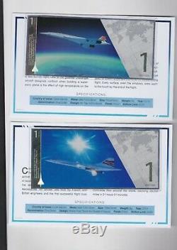 7 Cook Islands 2019 Concorde Fine Silver One Dollar Banknotes With Certificates
