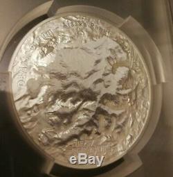 7 Summits Mt. Denali 2016 Cook Ultra High Relief 5 Oz Silver Coin Pcgs Ms69