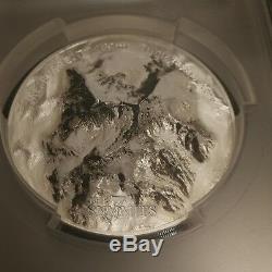 7 Summits Mt. Everest 2017 Cook Ultra High Relief 5 Oz Silver Coin Pcgs Ms70