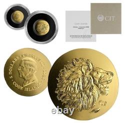 9999 Pure Gold Lion Coin Cook Island 2025