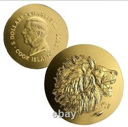 9999 Pure Gold Lion Coin Cook Island 2025