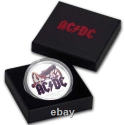 AC/DC Silver Proof Coin 1/2 Oz FOR THOSE ABOUT TO ROCK 2019 Cook Islands $2
