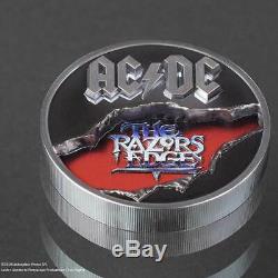 AC/DC THE RAZORS EDGE 2019 Cook Islands 2oz black proof coin