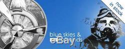 AIRPLANE PROPELLER BLUE SKIES 2020 Cook Islands 2oz proof silver coin