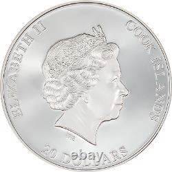 ALCATRAZ ISLAND 3 Oz Silver Coin, 20$ Cook Islands 2023, CIT Item No. 30400