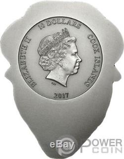AMERICAN BUFFALO Shape 2 Oz Silver Coin 5$ Cook Islands 2017