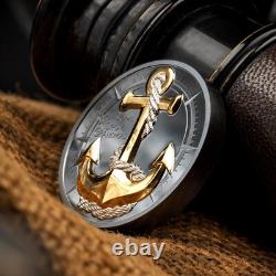 ANCHOR ROUGH STORMS Journey 2 Oz Silver Coin Cook Islands 2025