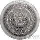 AZTEC CALENDAR STONE Archeology Symbolism 3 Oz Silver Coin 20$ Cook Islands 2018