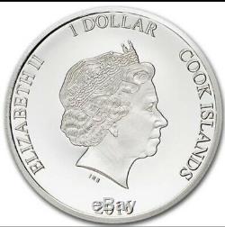 BREXIT COIN Münze Silver Proof June 23 2016 Cook Islands Silber Polierte Platte