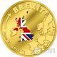 BREXIT United Kingdom Out Of European Union Gold Coin 20$ Cook Islands 2016