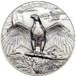 Bald Eagle High Relief Animals 1 Oz Silver Coin 5$ Cook Islands 2018