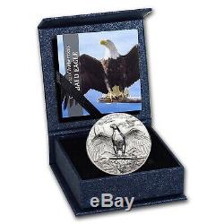 Bald Eagle High Relief Animals 1 Oz Silver Coin 5$ Cook Islands 2018