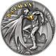 Batman 2 oz Antique finish Silver Coin 10$ Cook Islands 2021