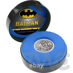 Batman 2 oz Antique finish Silver Coin 10$ Cook Islands 2021