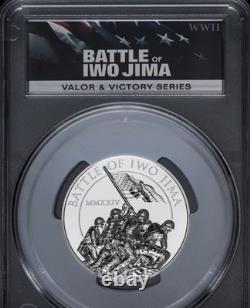 Battle of Iwo Jima 2024 $25 Cook Islands Silver 5 Oz PCGS PR70DCAM FDOI