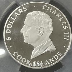 Big City Lights San Francisco 2024 $5 1oz Silver Coin Cook Islands PCGS PR70DCAM