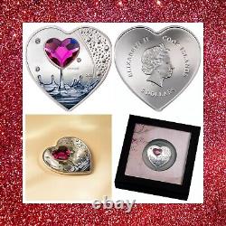 Brilliant Love proof silver coin Cook Islands 2022