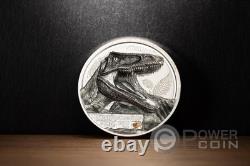 CARCHARODONTOSAURUS Jurassic Relics 1 Oz Silver Coin 5$ Cook Islands 2026