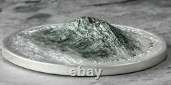 CARSTENSZ PYRAMID 7 Summits Indonesia 5oz Silver Coin 25$ Cook Islands 2020 MS70