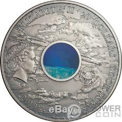 CHICXULUB CRATER Meteorites 3 Oz Silver Coin 20$ Cook Islands 2019