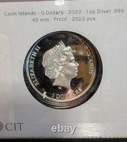 CIRCLES OF LIFE Nature 1 Oz Silver Coin $5 Cook Islands 2022