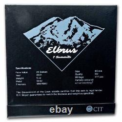 CIT 2021 Cook Is. Elbrus The Seven 7 Summits S$25 5oz Silver Coin NGC MS 70 UC