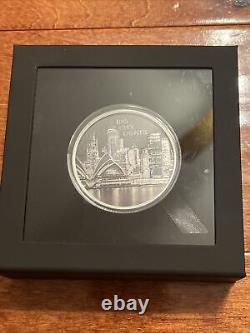 CIT 2023 1 oz Proof Cook Islands Big City Lights Sydney Silver Coin Fast Ship