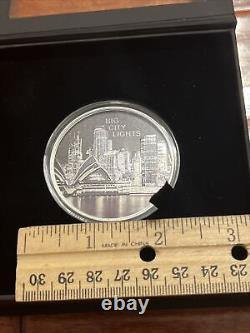 CIT 2023 1 oz Proof Cook Islands Big City Lights Sydney Silver Coin Fast Ship