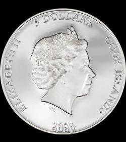 CIT Mint 2023 Cook Islands Second Skin UHR 1 oz Silver Proof withBox+COA