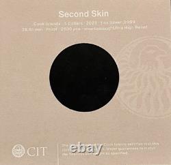 CIT Mint 2023 Cook Islands Second Skin UHR 1 oz Silver Proof withBox+COA