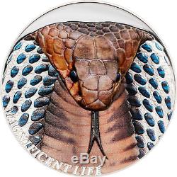 COBRA, Magnificent Life, $5 Cook Islands 2017 Silver, 1oz with box