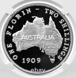COOK ISLANDS 1 Dollar 2005 Silver 1oz. NGC PF70'Australian Pattern Florin 1909