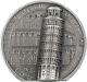 COOK ISLANDS 10 DOLLAR 2Oz SILVER LEANING TOWER OF PISA 2022 ANTIQUE FINISH