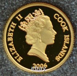 COOK ISLANDS 10 Dollars 2006 Fine Gold Proof'Lost Dutchman Mine
