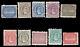 COOK ISLANDS 1898-1900 QUEEN MAKEA TAKAU WRYBILL SET MINT #15-24 short perf on t